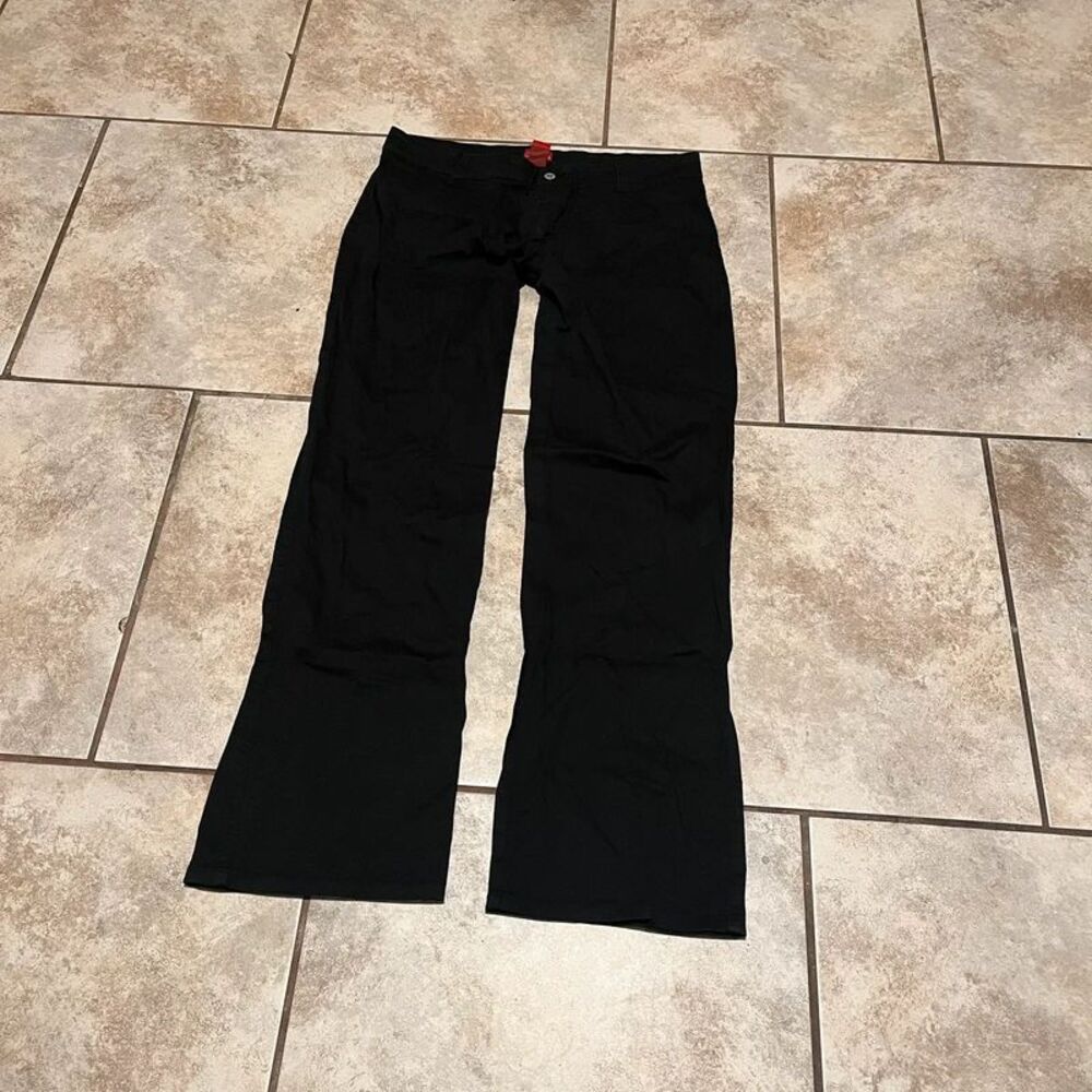 Genuine Dickies Black Flare Pants Womens 15 Bootcut Stretch Casual Workwear Trou